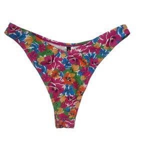 Pretty Little things Floral Bikini Bottom women’s size 4